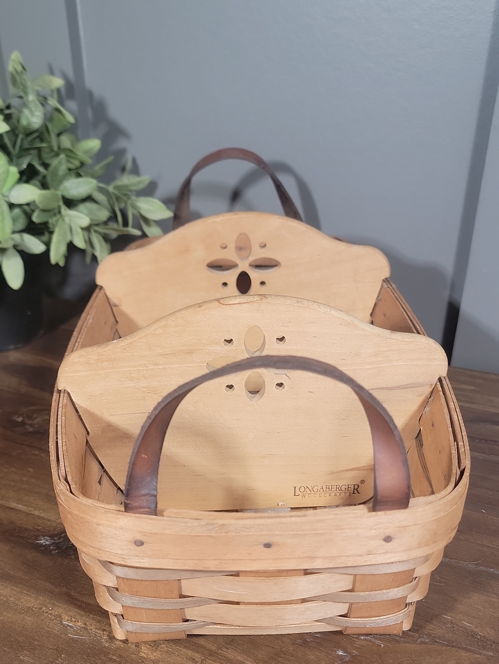 Vintage Longaberger Basket with Dividers